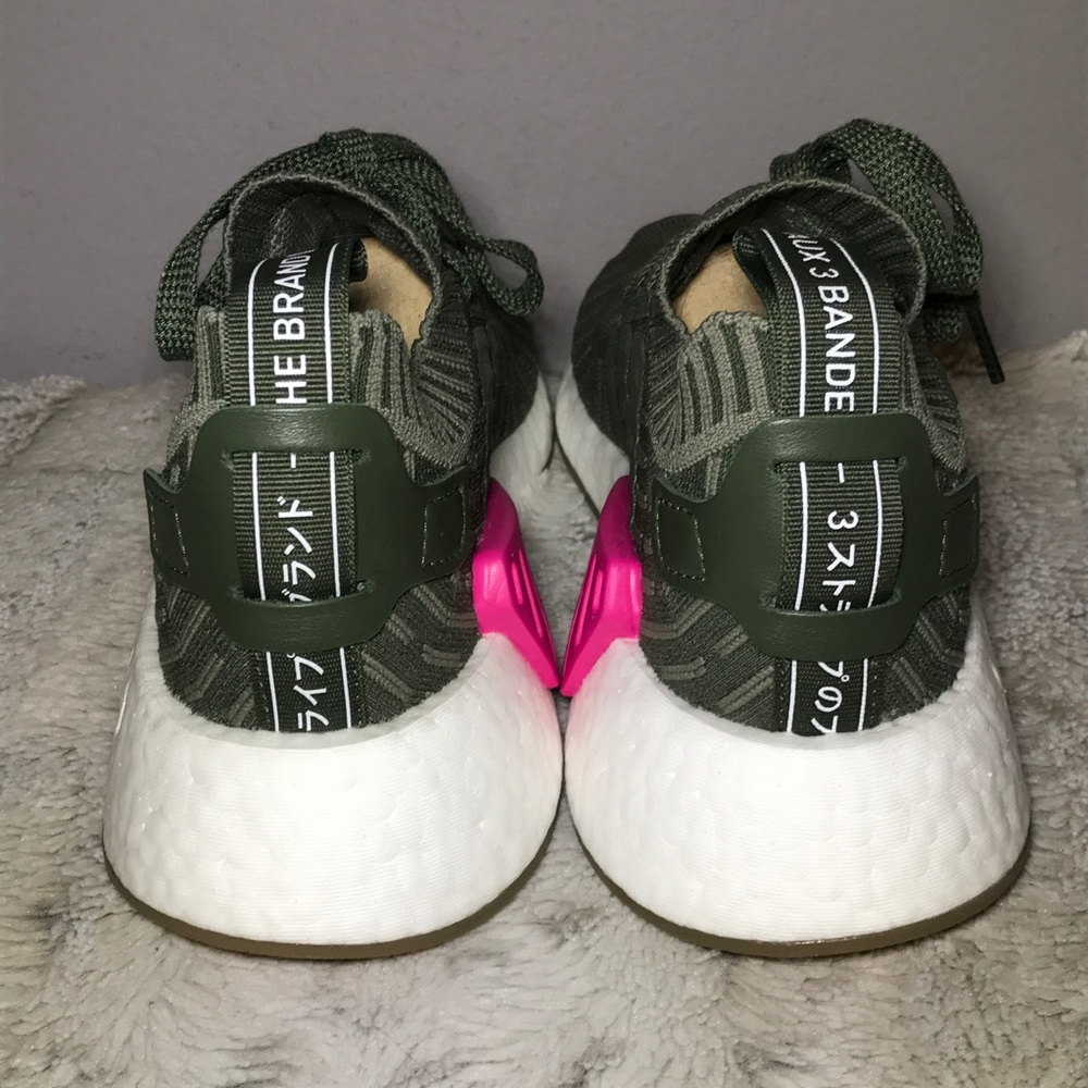 🔥NIB adidas NMD_R2 Primeknit 'Japan Khaki Green' - Picture 4 of 8